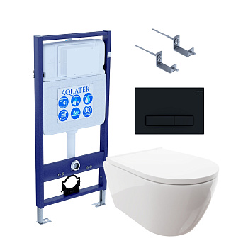 Сет унитаз + инсталляция Aquatek SET AQUATEK ПОЛАРИС-025 4в1